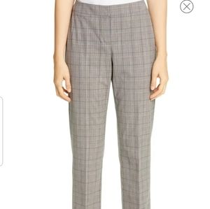 LAFAYETTE 148 Barrow Plaid Slim Wool Blend Pants